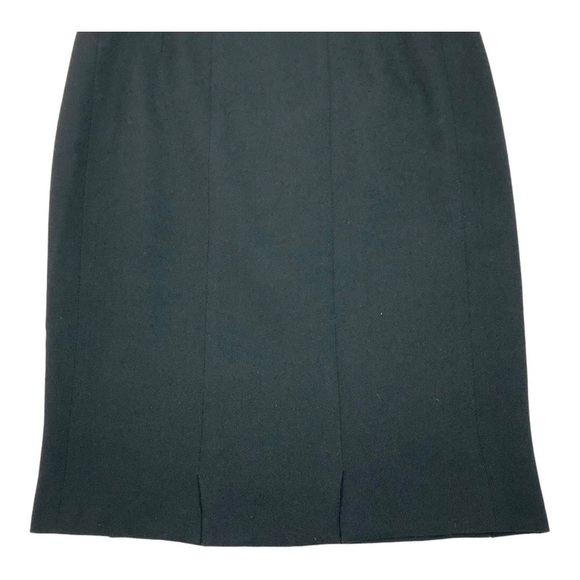 Akris Punto Wool Black Knee Length Pencil Skirt - Picture 3 of 12